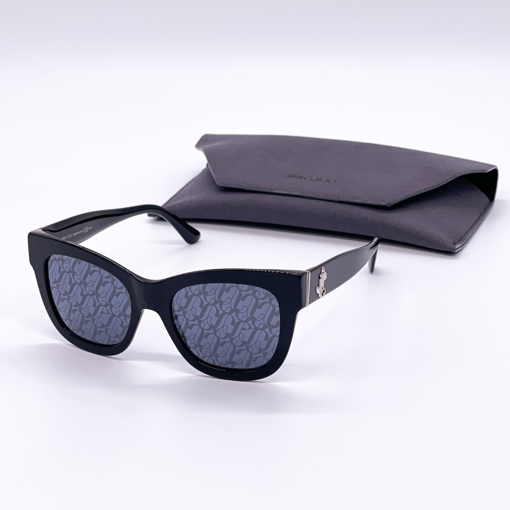 NEW JIMMY CHOO SUNGLASSES JIMMY CHOO JAN/S 807 BLACK WOMEN’S EYEWEAR JIMMY CHOO - Picture 1 of 12